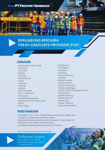 Gaji Pt Freeport indonesia